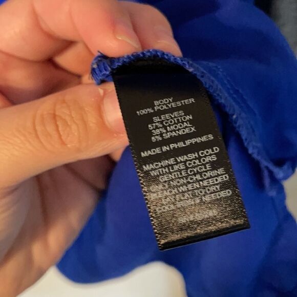 Express royal blue and grey tunic style top size S - Picture 4 of 4